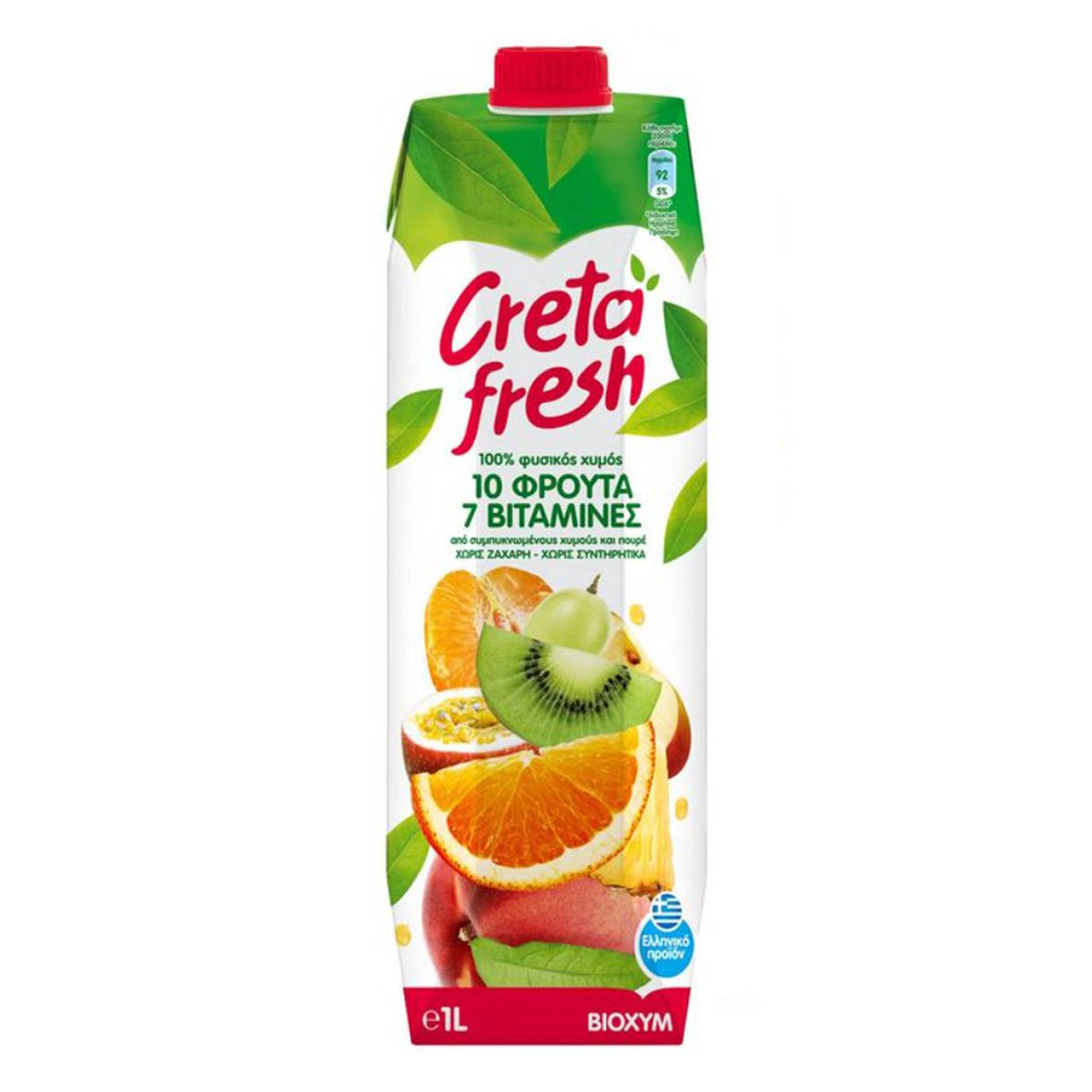Creta Fresh Φυσικός Χυμός 10 Φρούτα & 7 Βιταμίνες 1 lt