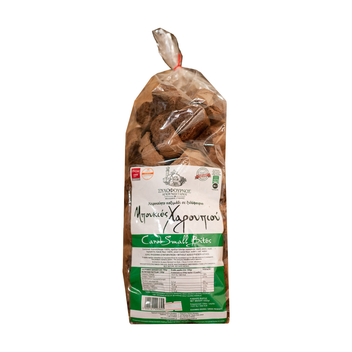 Παξιμάδι Μπουκιές Χαρουπιού 550 gr