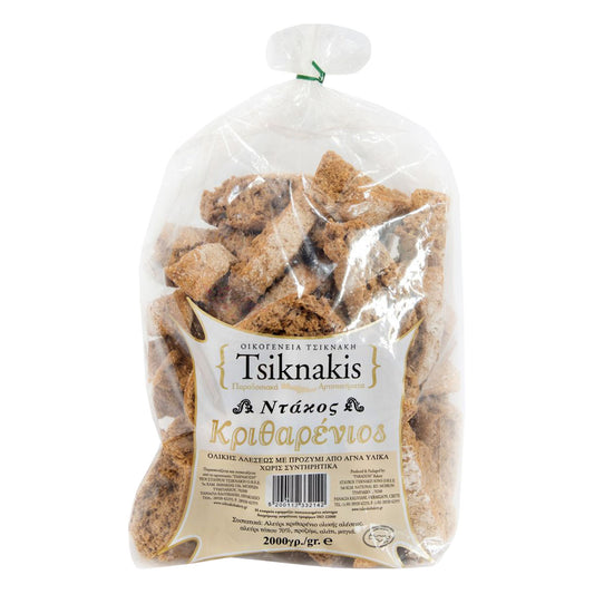 Tsiknakis Οικογένεια Τσικνάκη Παξιμάδι Κριθαρένιο 2 kg