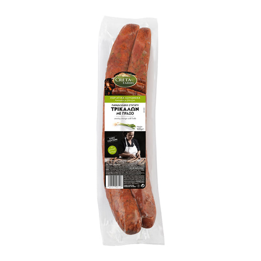 Creta Farms Λουκάνικα Χωριάτικα Με Πράσο Χωρίς Γλουτένη 400 gr