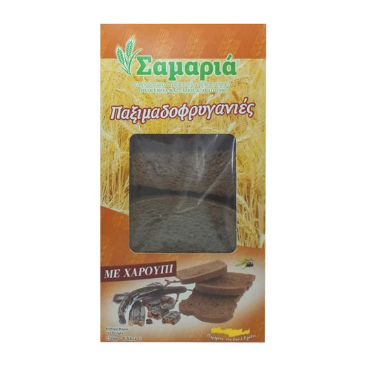 Σαμαριά Παξιμαδοφρυγανιές Με Χαρούπι 250 gr
