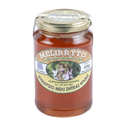 Melirryto Μέλι Σητείας Θυμαρίσιο 470 gr