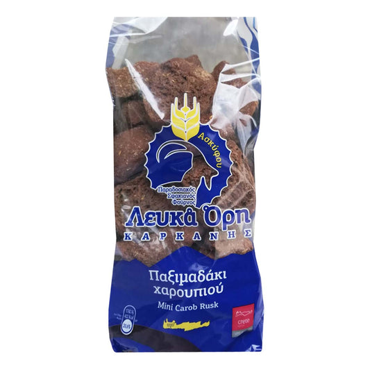 Λευκά Όρη Παξιμάδι Χαρουπιού 370 gr