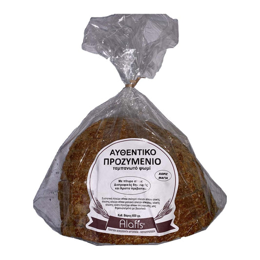 Alafis Ψωμί Σε Φέτες Ταμπανωτό Λευκό Προζύμι 600 gr