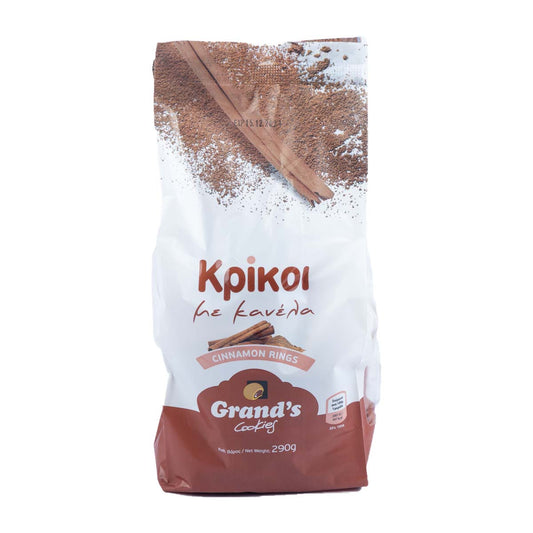 Grand’s Cookies Κριτσίνια Κρίκοι Με Κανέλα 290 gr