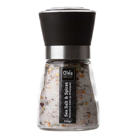 Olea Secret Θαλασσινό Αλάτι Με Μπαχαρικά Μύλος 160 gr
