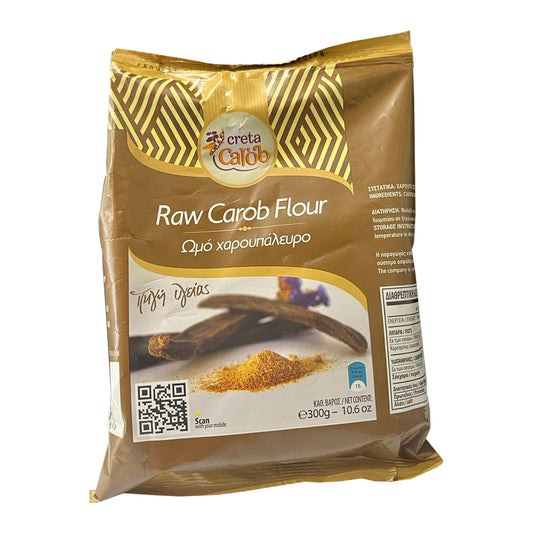 Creta Carob Ωμό Χαρουπάλευρο Χωρίς Γλουτένη 300 gr