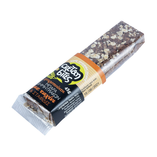 Cretan Bites Μπάρα Δημητριακών Ταχίνι & Σταφίδες 45 gr