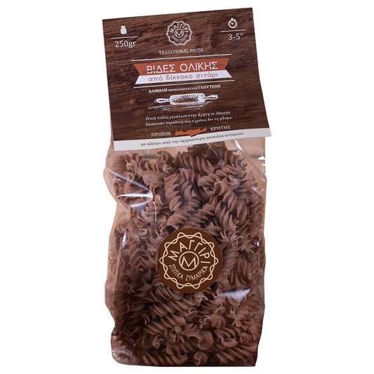 Μαγγίρι Βίδες Ολικής Δίκοκκο Σιτάρι 250 gr