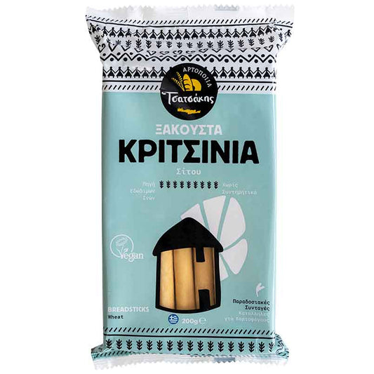 Αρτοποιία Τσατσάκης Κριτσίνια Σίτου Vegan 200 gr