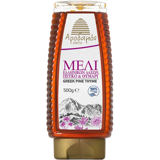 Αρόδαμος Μέλι Ελληνικών Δασών Πεύκο & Θυμάρι Squeeze 500 gr