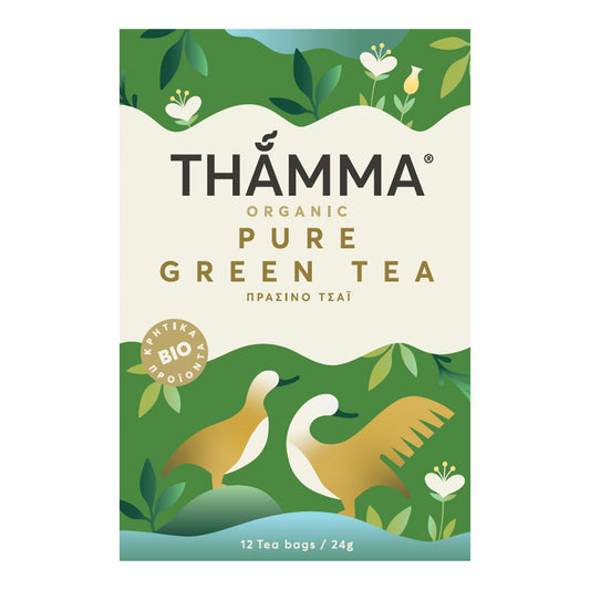 Thamma Αφέψημα Pure Green Tea Βιολογικό Vegan 12 x 2 gr